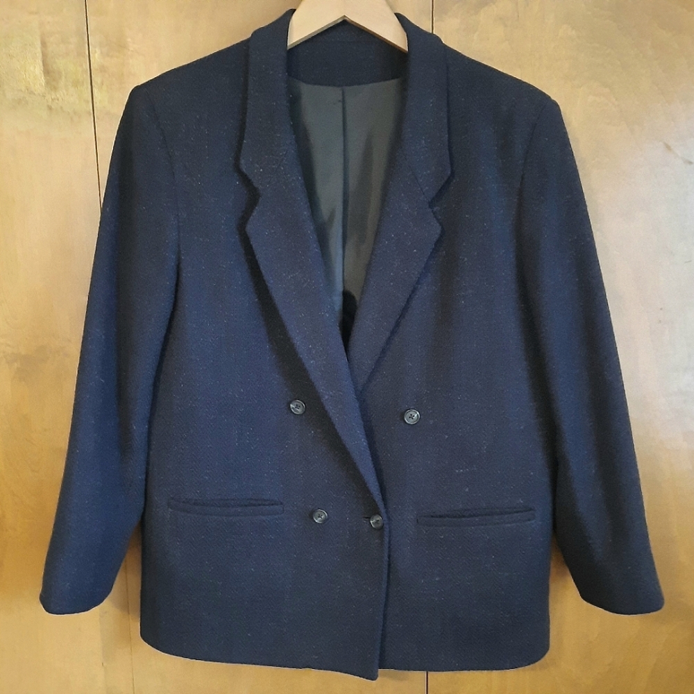 Vintage Boxy Wool Tweed Blazer Union Made